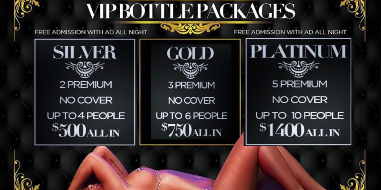 BOTTLE SPECIALS AT SUGARDADDYS NYC