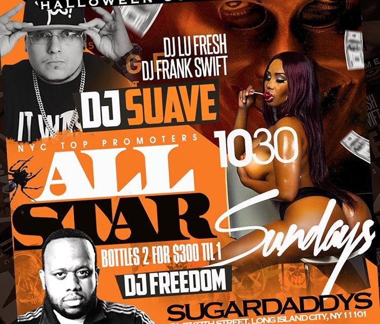 ALL STAR SUNDAYS HALLOWEEN COSTUME PARTY AT SUGARDADDYS NYC