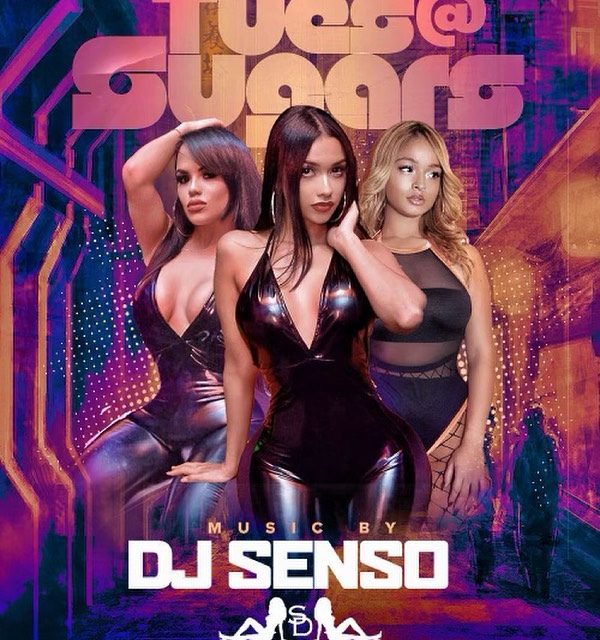 Tuesday at Sugars with music by DJ Senso